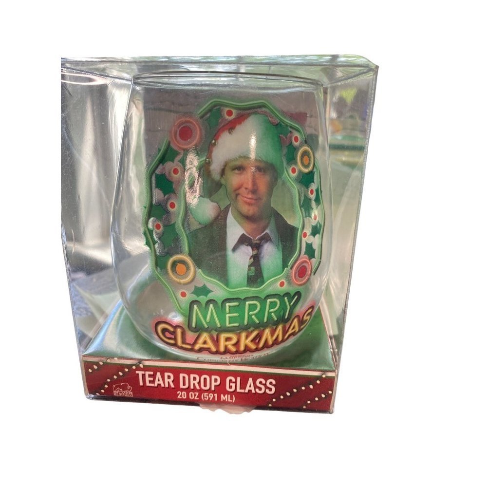 NATIONAL LAMPOONS CHRISTMAS VACATION TEAR DROP GLASS NWT
